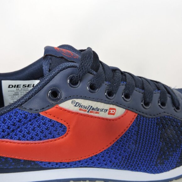 Brand New Diesel Kursal Men's Sneaker Shoes Blue & Red size 7 US - Picture 2 of 6
